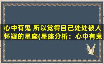 心中有鬼 所以觉得自己处处被人怀疑的星座(星座分析：心中有鬼的星座，总感觉被人怀疑？)